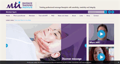 Desktop Screenshot of massagetraining.co.uk