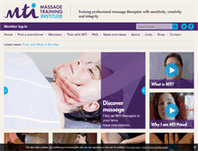 Tablet Screenshot of massagetraining.co.uk